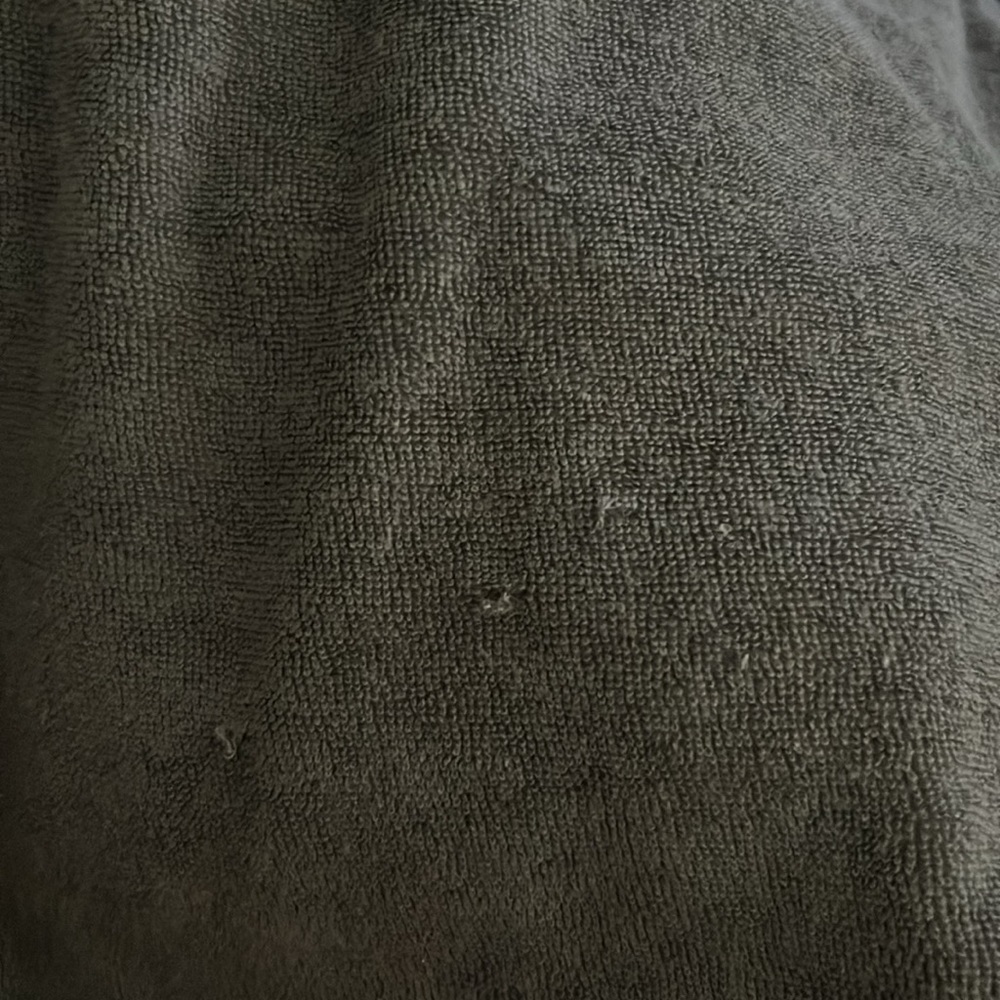 NWT Abercrombie and Fitch Relaxed Terry Cloth Shorts in Olive Green Size XS - Picture 5 of 6